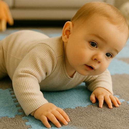 tapis de motricite bebe dalles colorees integrent parfaitement