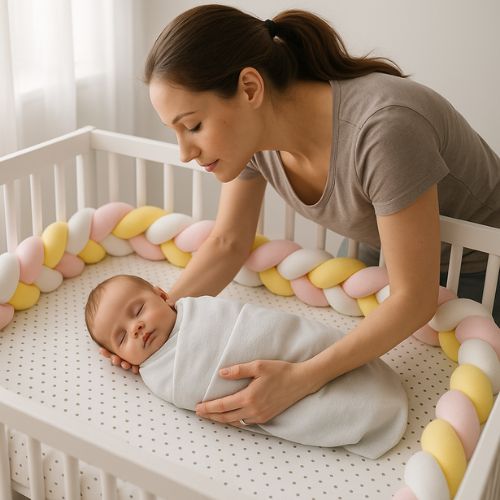 Tresse de lit relaxante mama bebe