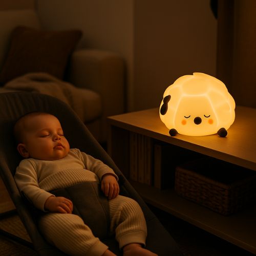 veilleuse bebe anti scintillement mouton