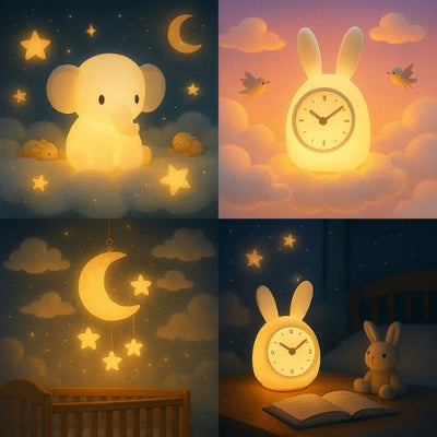veilleuse bebe enfant luminaire lampe reveil educatif musicale collection DecoMaisonConfort
