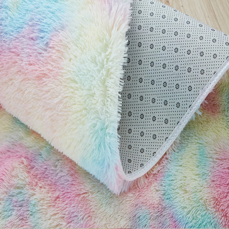 Tapis en Fourrure - HairyRugs™ - Arc-en-ciel