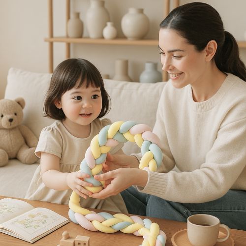 Tresse de lit bebe apaisante mama fille salon