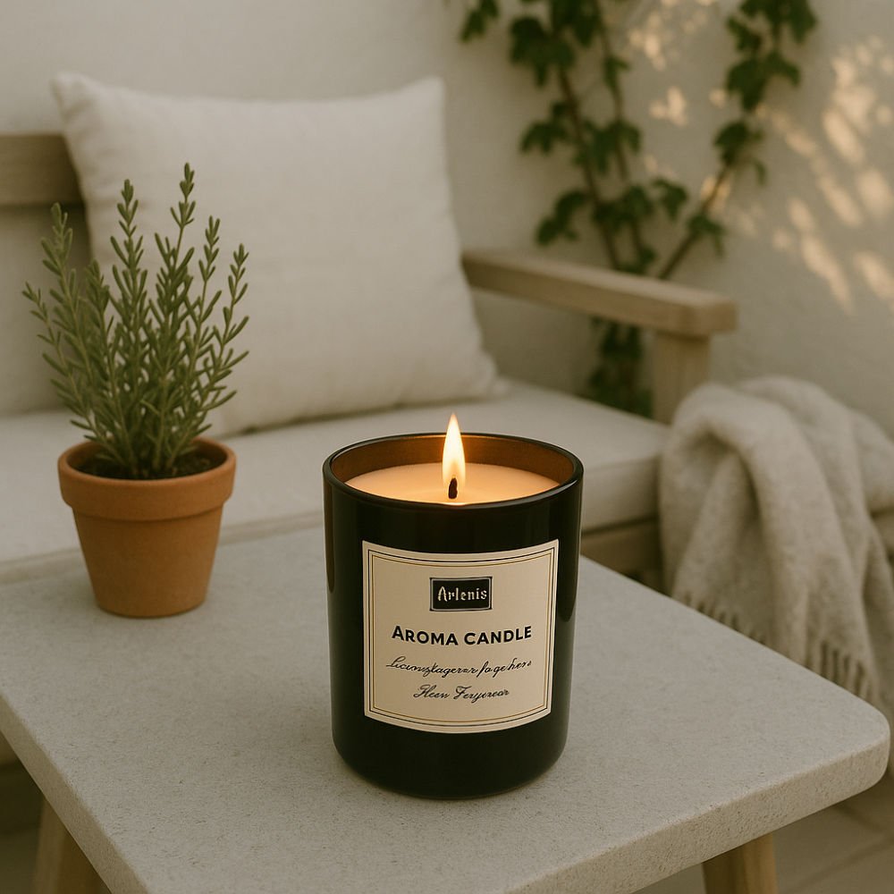 bougie automne terrasse
