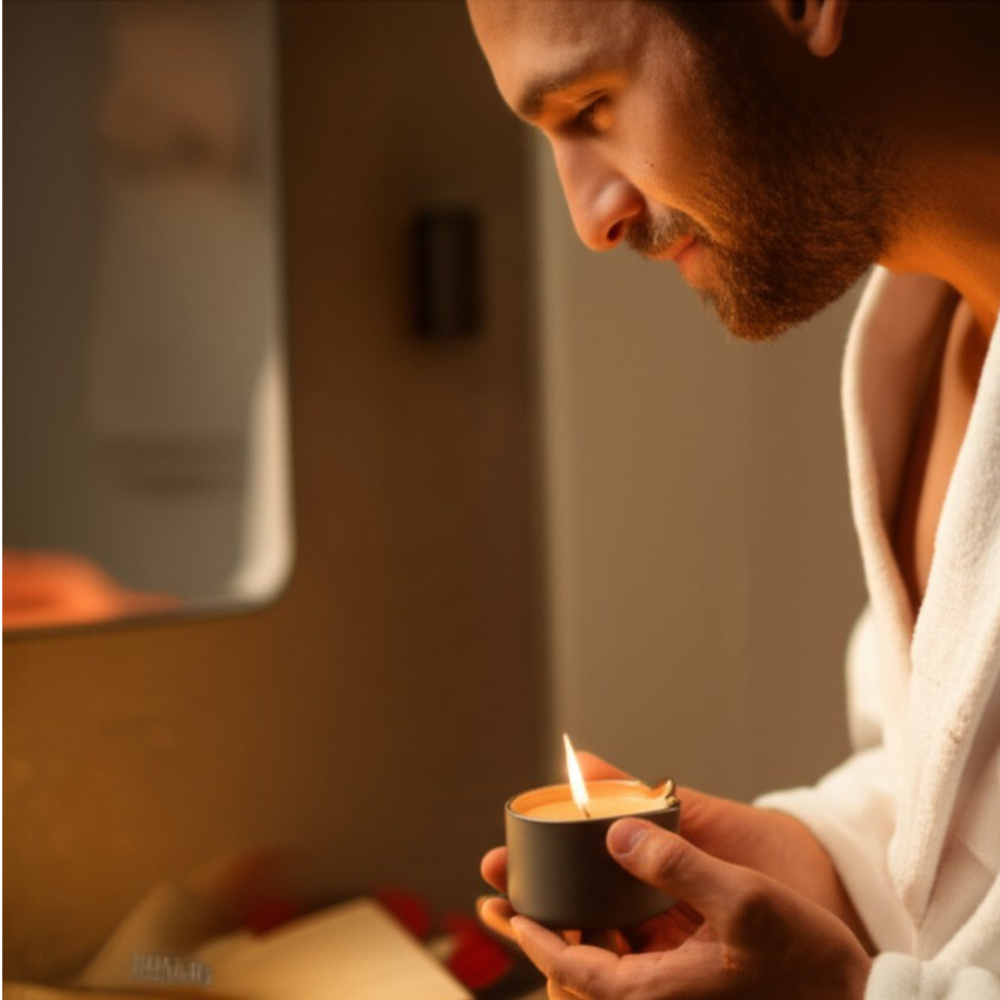 bougie de massage antifatigue