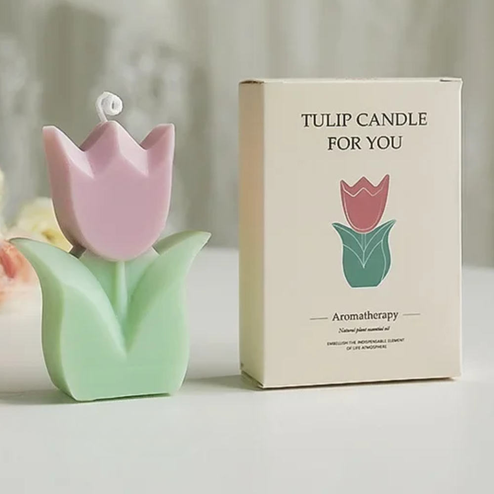 bougie soirees hiver rose