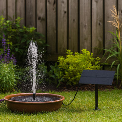FONTAINE SOLAIRE | AQUASOLIS™: JET DÉCORATIF ÉNERGIE VERTE