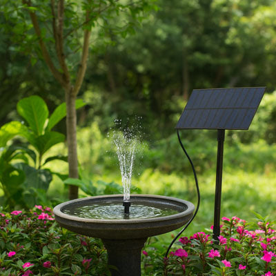 FONTAINE SOLAIRE | AQUASOLIS™: JET DÉCORATIF ÉNERGIE VERTE