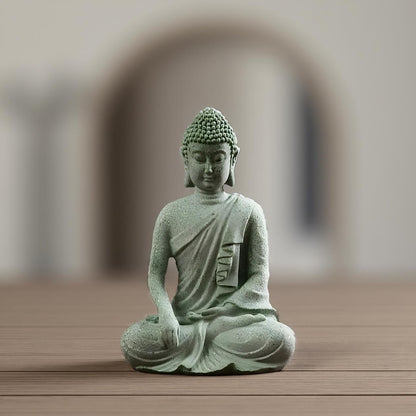 statue bouddha ambiance chambre golden hour