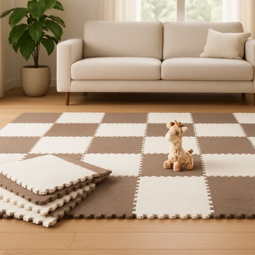 tapis de motricite bebe confortablement installe securite