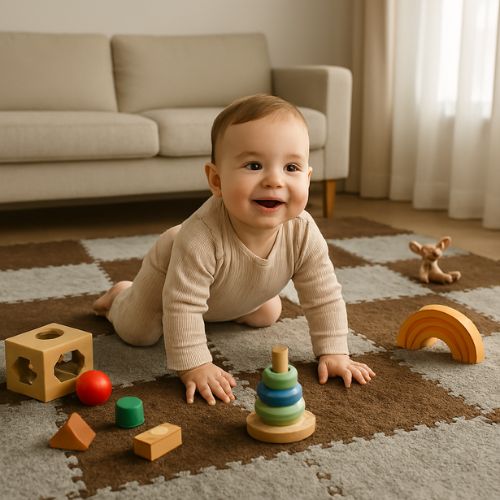 tapis de motricite bebe harmonise importe style decoration
