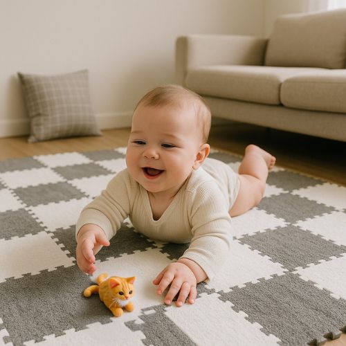 tapis de motricite bebe petites mains pieds aventurent