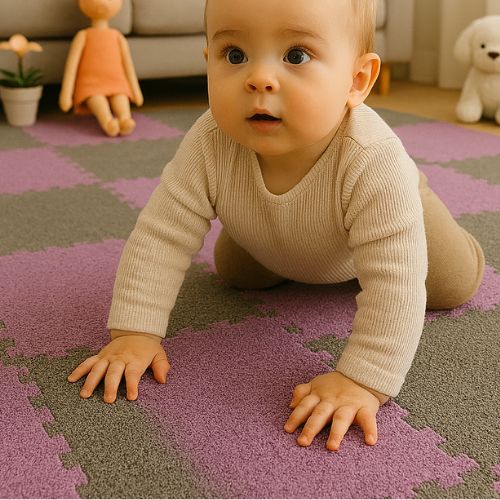 tapis de motricite bebe terrain decouvertes developper sens