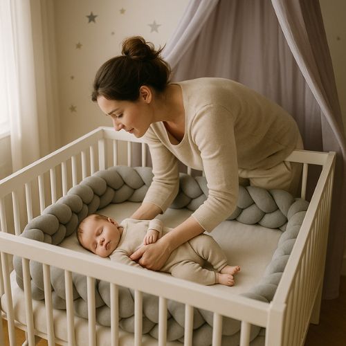 tresse de lit bebe protection tete