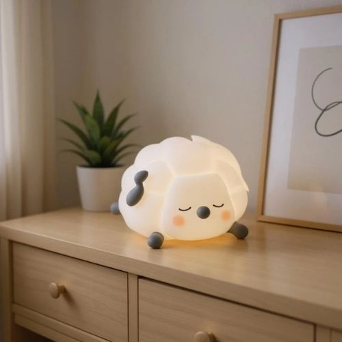veilleuse bebe autonomie 6h mouton 