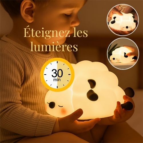 veilleuse bebe minuterie 30min mouton
