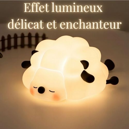 veilleuse bebe silicone non toxique mouton