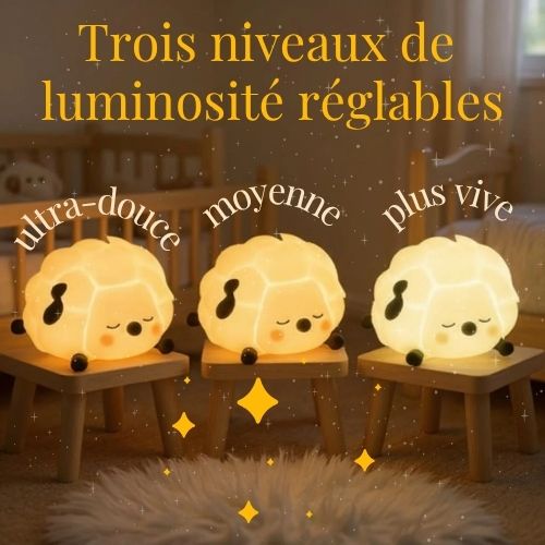 veilleuse bebe tactile 3 intensites mouton