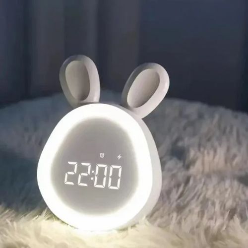 veilleuse reveil lapin indicateur jour nuit autonomie