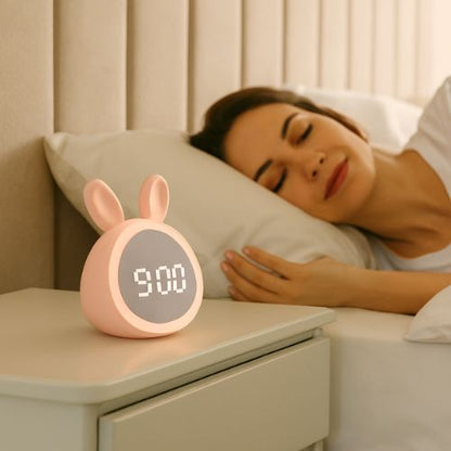 veilleuse reveil lapin minimalisme chaleureux compagnon maman